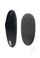 We-vibe Moxie+ Wearable Rechargeable Silicone Panty Vibe Clitoral Stimulator With Remote Control - Black